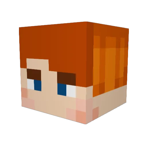 Minecraft-Avatar von VolaGaming: Kopf als 3D-Render
