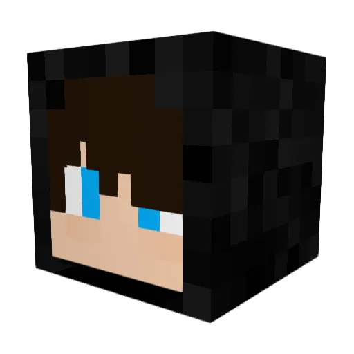 Volakab Minecraft avatar head, 3D render
