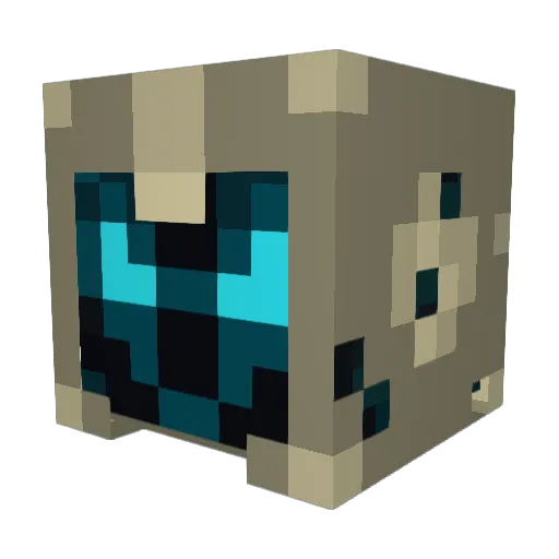Volant9 Minecraft avatar head, 3D render