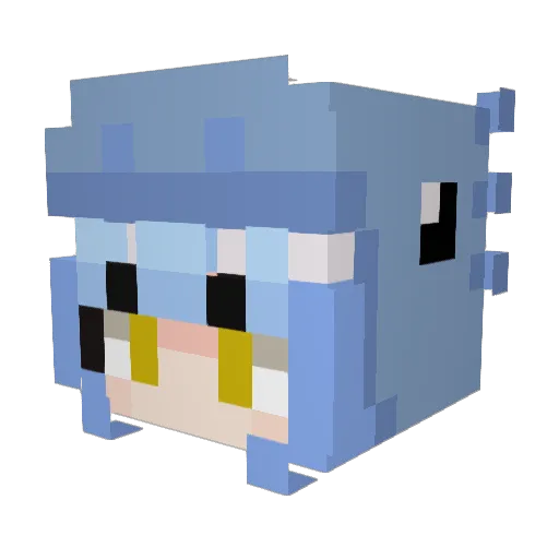VolareVia0 Minecraft avatar head, 3D render
