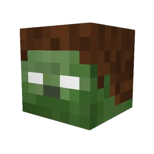 Volatile111 Minecraft avatar head, 3D render