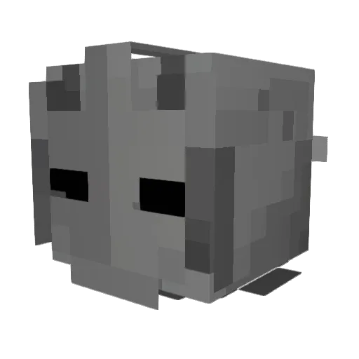 Volbruh Minecraft avatar head, 3D render
