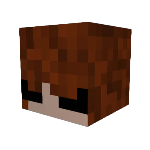 VolcanicMia Minecraft avatar head, 3D render