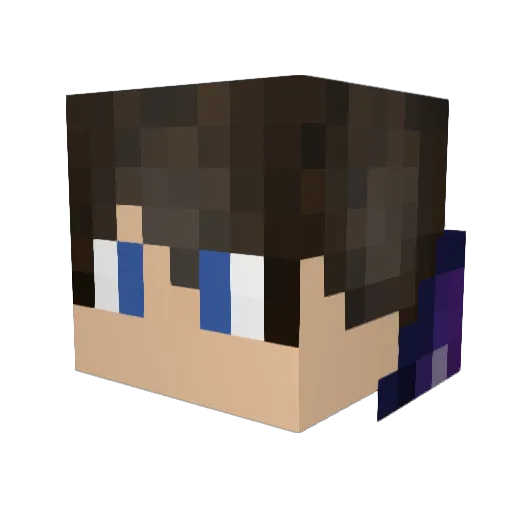 VolcanicSpoon Minecraft avatar head, 3D render