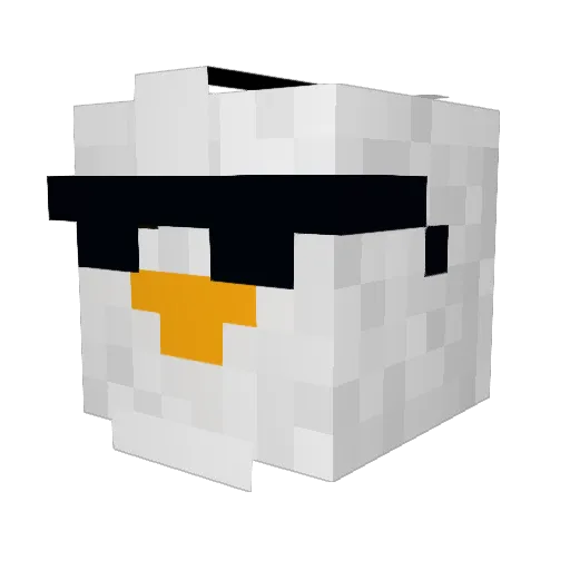 Volcanic_Eagle Minecraft avatar head, 3D render
