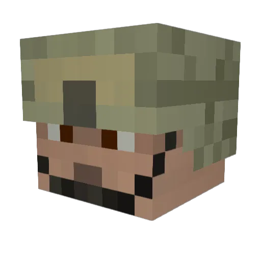 Volcano65 Minecraft avatar head, 3D render