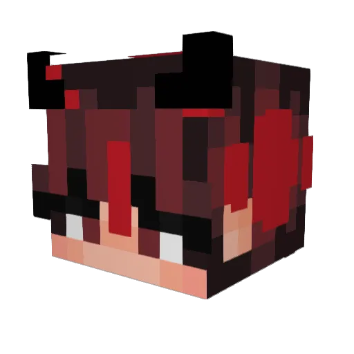 Volcano_X Minecraft avatar head, 3D render