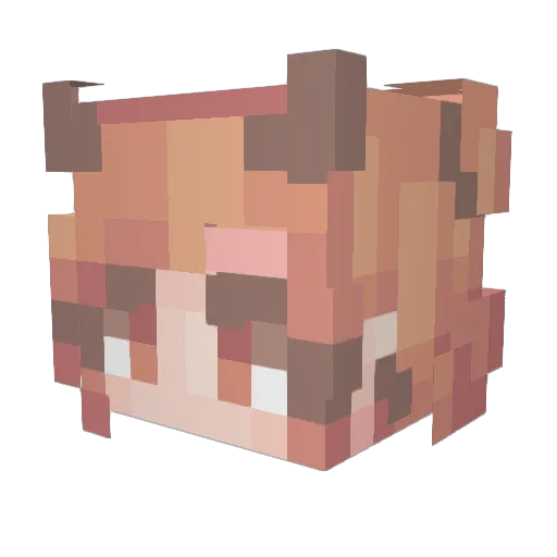 Voldemort_06 Minecraft avatar head, 3D render