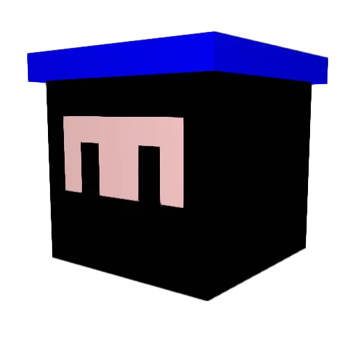 Voldtatt Minecraft avatar head, 3D render