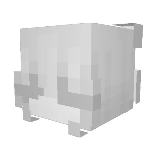 Volentee Minecraft avatar head, 3D render