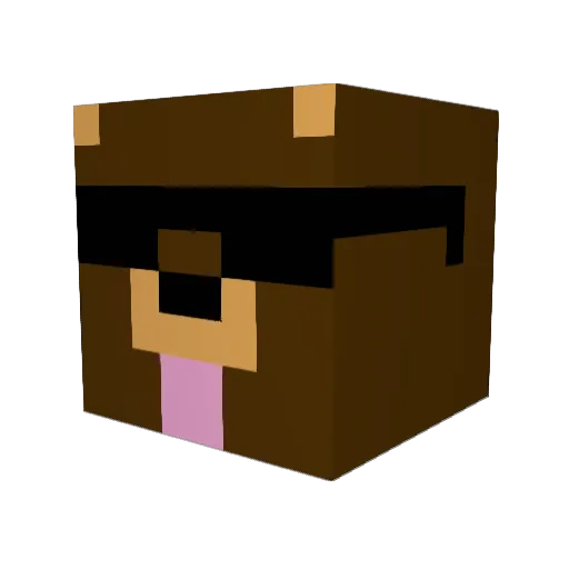 Volenzar Minecraft avatar head, 3D render