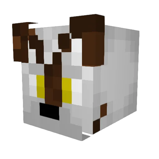 VolfRox Minecraft avatar head, 3D render