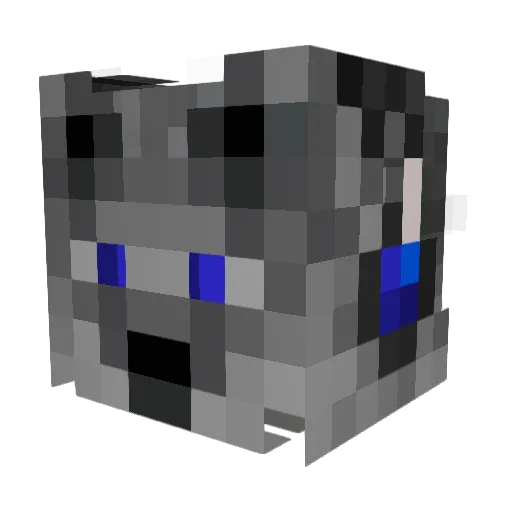 Volfus Minecraft avatar head, 3D render