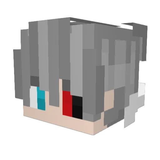 Volihecter Minecraft avatar head, 3D render