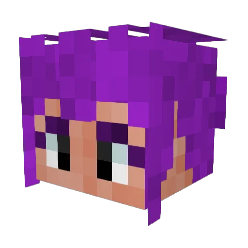 Volinad Minecraft avatar head, 3D render