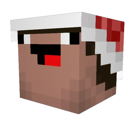 Volitile Minecraft avatar head, 3D render