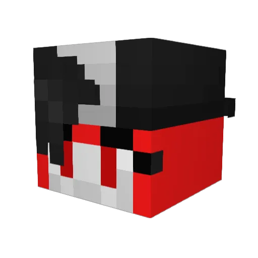 Volixia Minecraft avatar head, 3D render