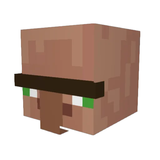Volk34R_ Minecraft avatar head, 3D render