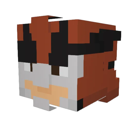 Volker222 Minecraft avatar head, 3D render