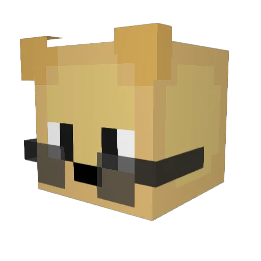 Volkik Minecraft avatar head, 3D render
