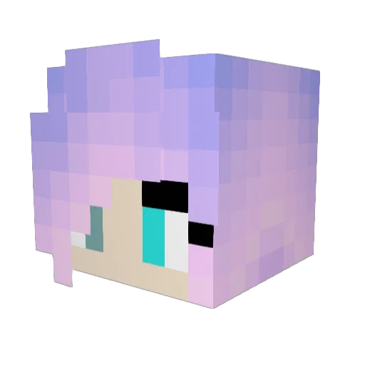 Volknion Minecraft avatar head, 3D render