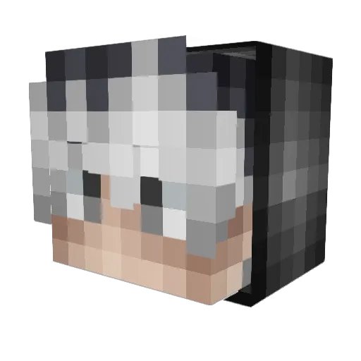 Volkol Minecraft avatar head, 3D render