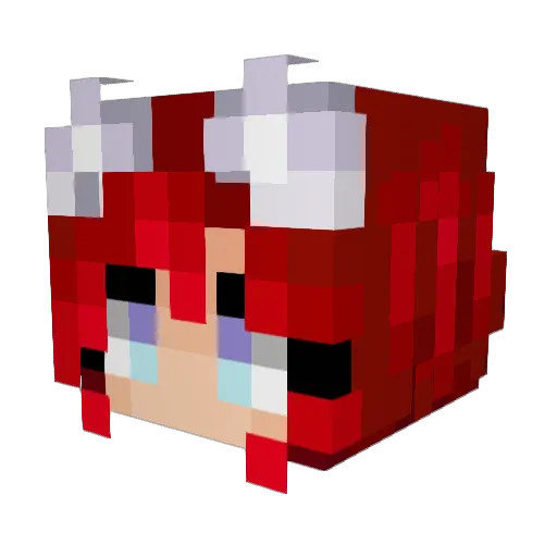 VollPfosten3D Minecraft avatar head, 3D render