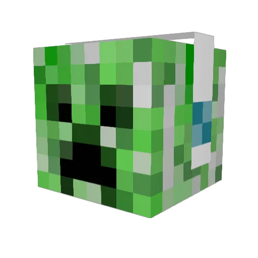 Vollflash2002 Minecraft avatar head, 3D render