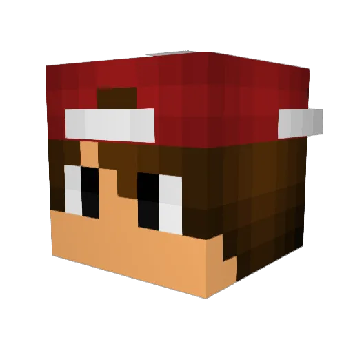 Vollhonk61 Minecraft avatar head, 3D render