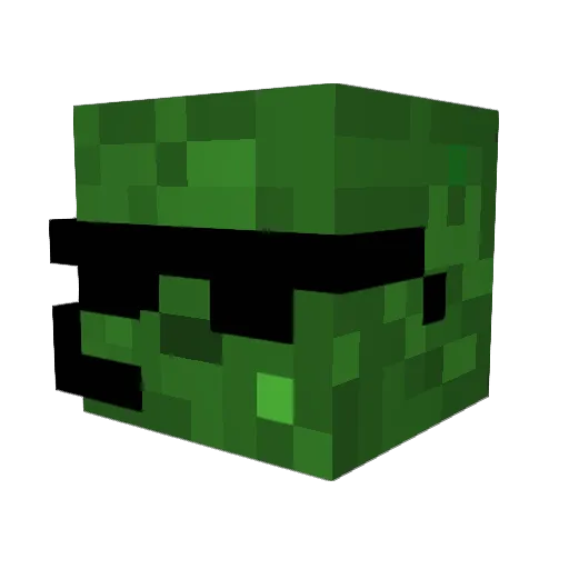 Vollhonker Minecraft avatar head, 3D render