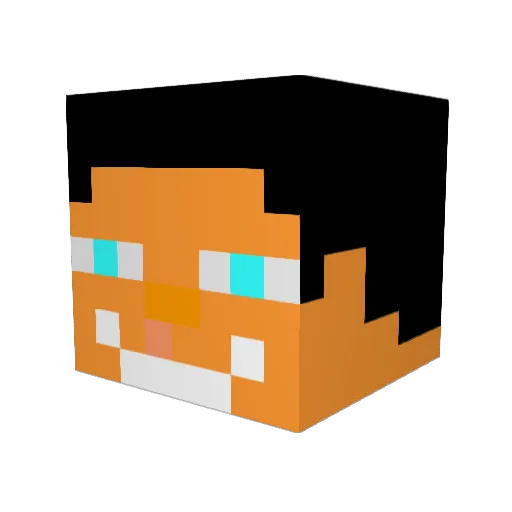 VollkaniC Minecraft avatar head, 3D render