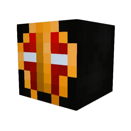 Vollke Minecraft avatar head, 3D render