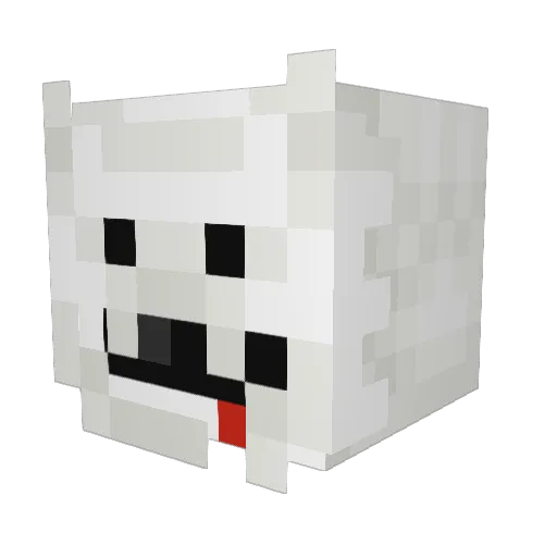 Vollmilsch Minecraft avatar head, 3D render