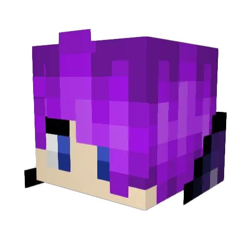 VollmoonTM Minecraft avatar head, 3D render
