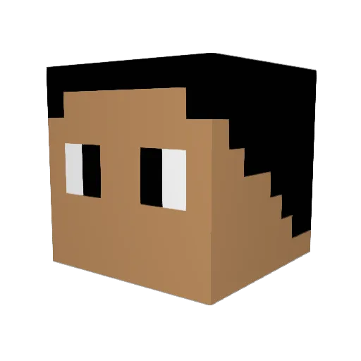 VolloBro Minecraft avatar head, 3D render