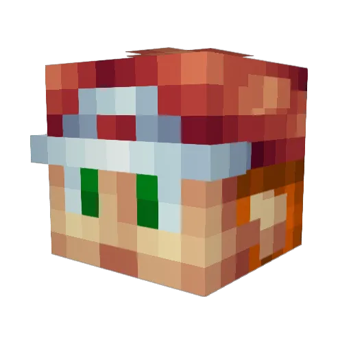 Volltage_ Minecraft avatar head, 3D render