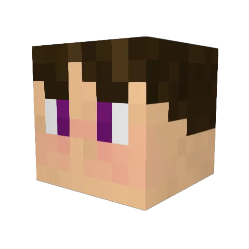 Volnee Minecraft avatar head, 3D render