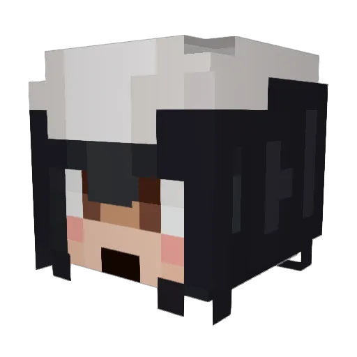Volodesi Minecraft avatar head, 3D render