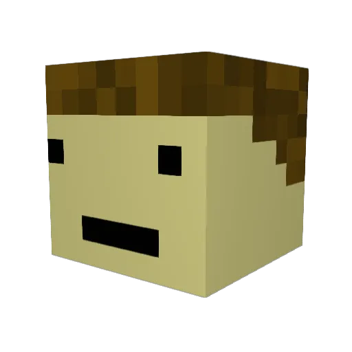 Volodya___ Minecraft avatar head, 3D render