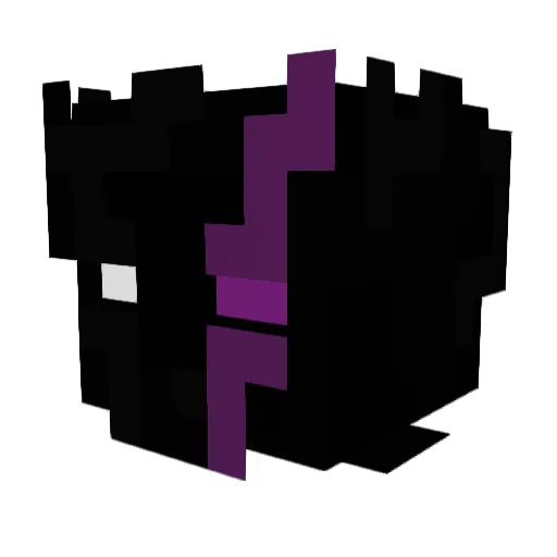 Volosatik_X Minecraft avatar head, 3D render