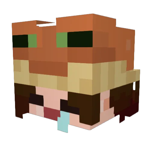 Volpinah_ Minecraft avatar head, 3D render