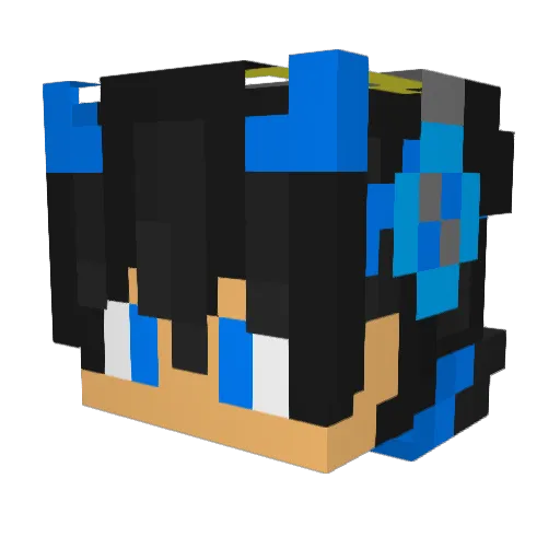 Volrack85 Minecraft avatar head, 3D render