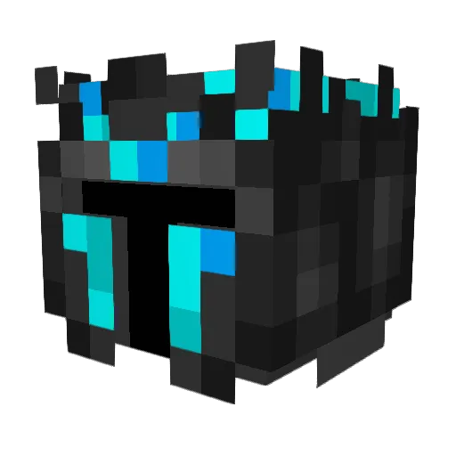 Volraptor Minecraft avatar head, 3D render