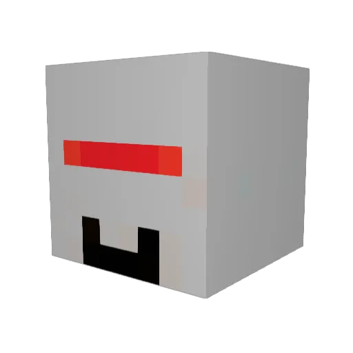 Volsang Minecraft avatar head, 3D render
