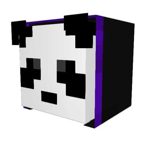 Volstage Minecraft avatar head, 3D render