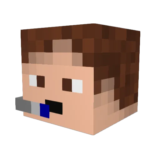 Volt01Jolt01 Minecraft avatar head, 3D render