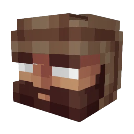 Volt971 Minecraft avatar head, 3D render