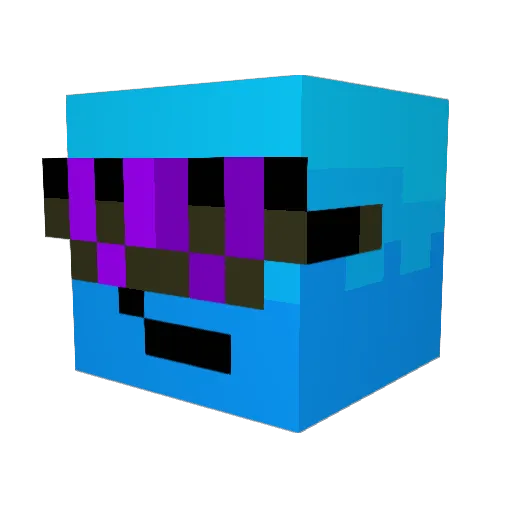 VoltButOnMC Minecraft avatar head, 3D render