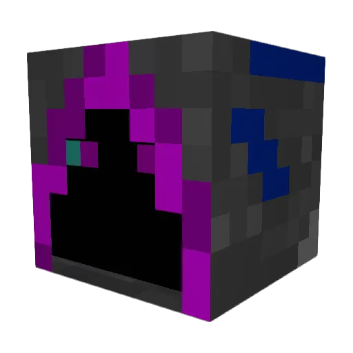 VoltCharger Minecraft avatar head, 3D render