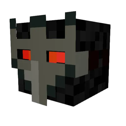 VoltThanos Minecraft avatar head, 3D render